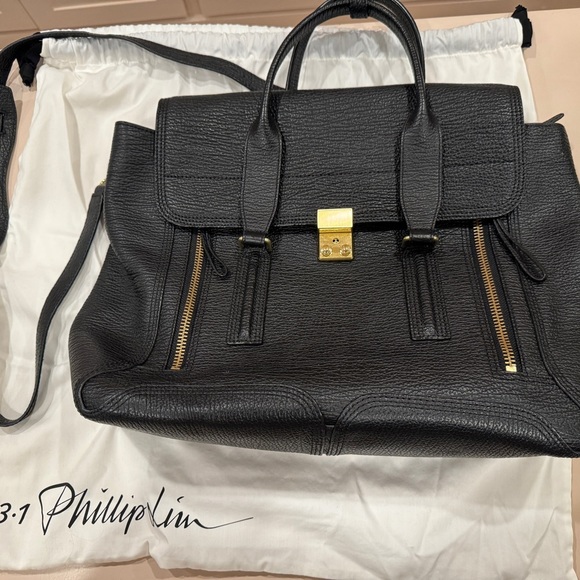 Phillip Lim 3.1 Textured Calfskin Large Pashli Satchel - Picture 2 of 7
